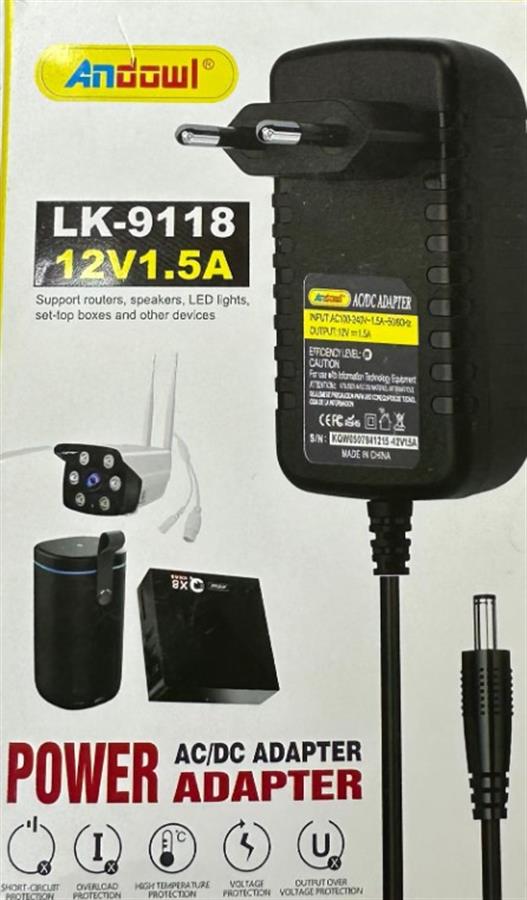 Cargador Universal 12v 1.5a Andowl Lk-9118