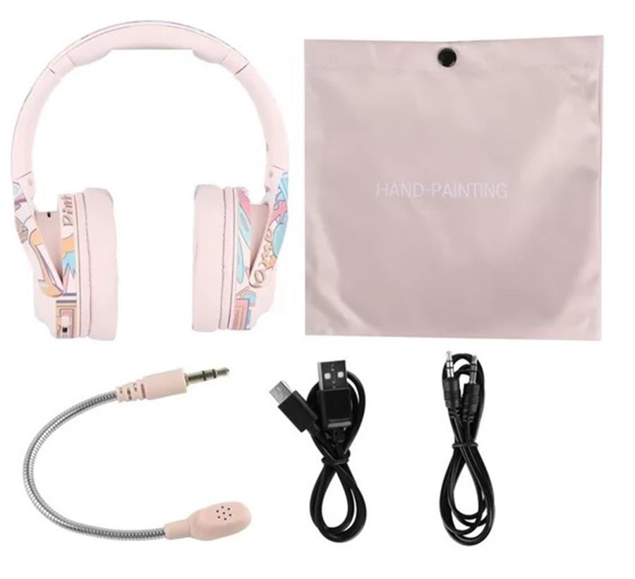 Audifonos Inalambricos / Cableado Gamer EL-A2 Rosa