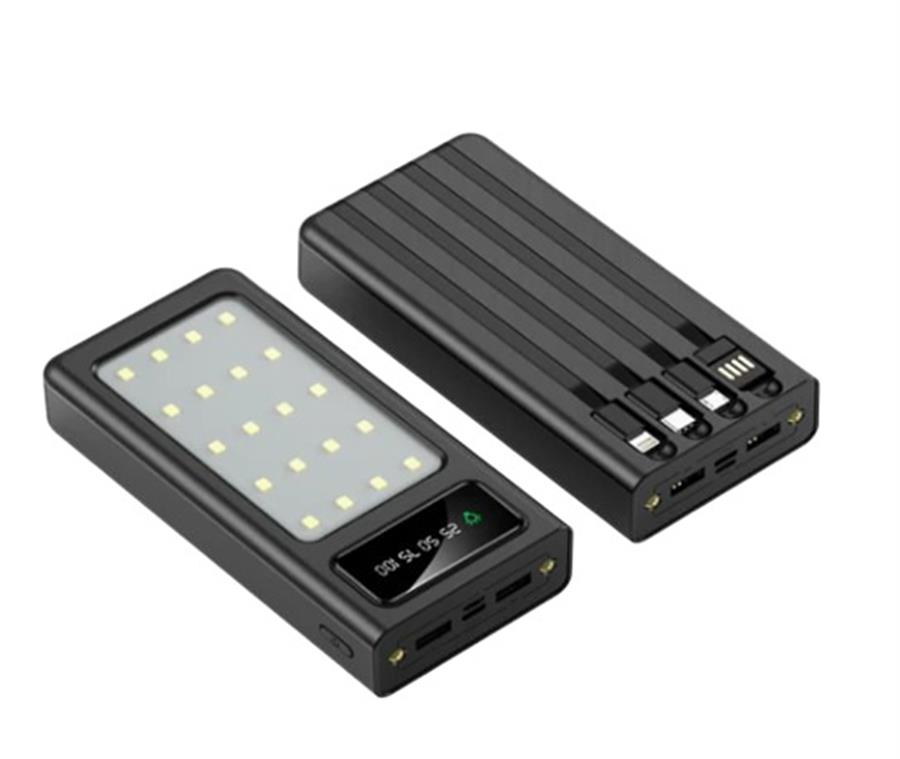 Cargador Portatil 15000mAh / Panel Led 2en1 Ewtto Et-e2275