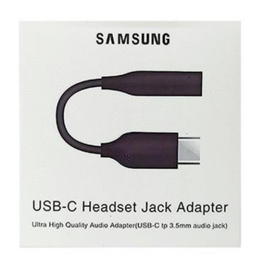 Adaptador UsbC a Auxiliar 3.5mm Negro Samsung