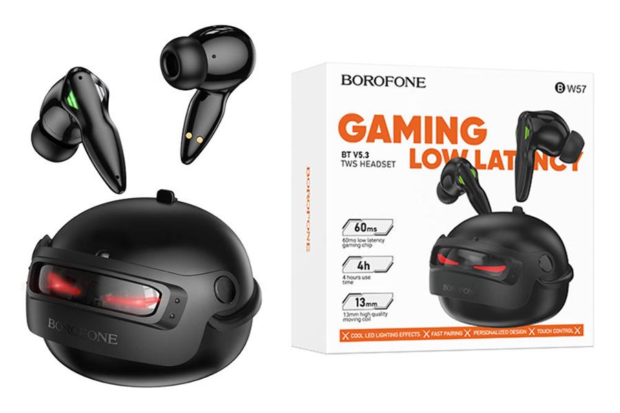 Audifonos Inalambricos Gaming Borofone BW57 Negro