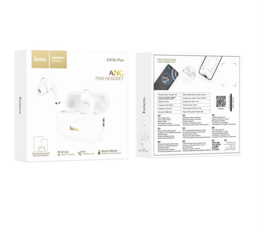 Audifonos Inalambricos Hoco Ew56 Plus Blanco
