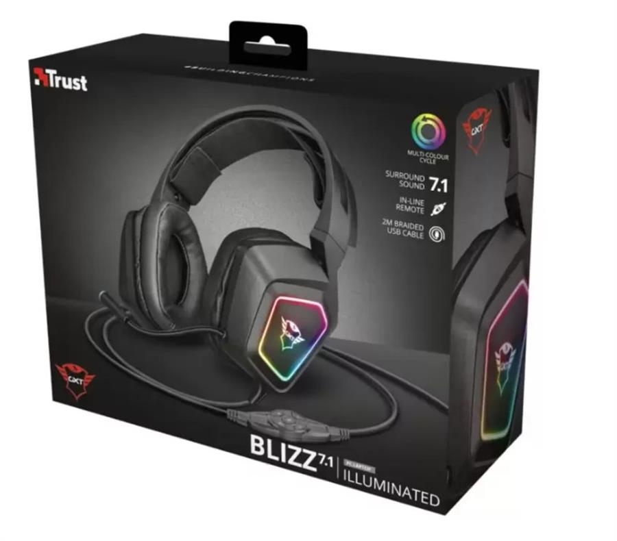 Audifonos Gamer Trust Blizz GXT 450  7.1 Surround RGB