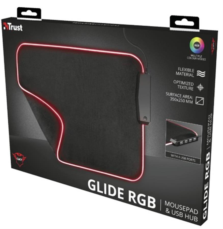 MousePad Trust Glide Gtx765 Rgb + Hub Usb