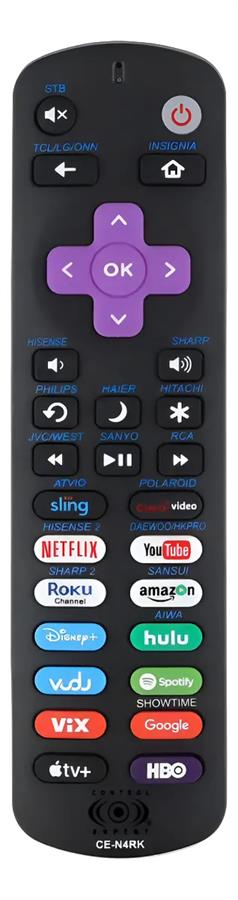 Control Remoto Universal Compatible Con Roku 4k compatible smart -tcl -. lg - onn - hisensse