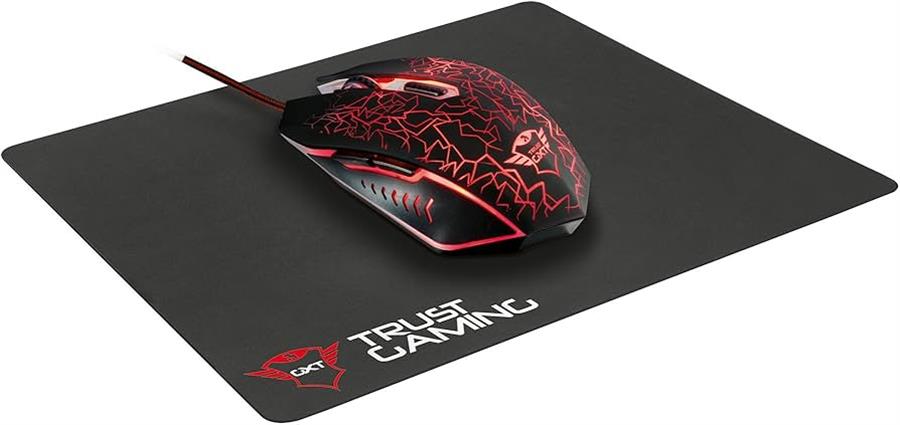 Kit Mouse Gamer + Pad Trust Izza 2en1