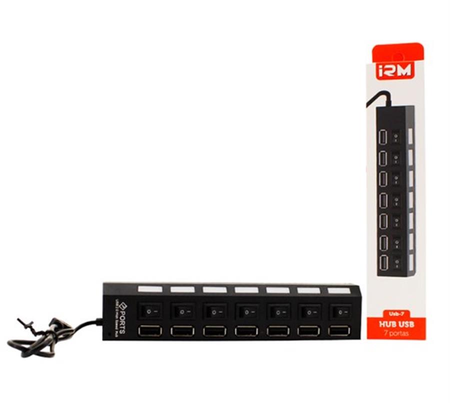 Hub Usb 7 Puertos 7en1 Usb Irm-08471