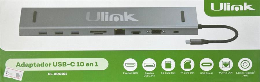 Hub Multifuncion UsbC 10en1 Ulink Ul-adc101