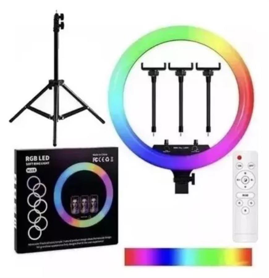 Aro Led RGB 45cm + Tripode MJ45