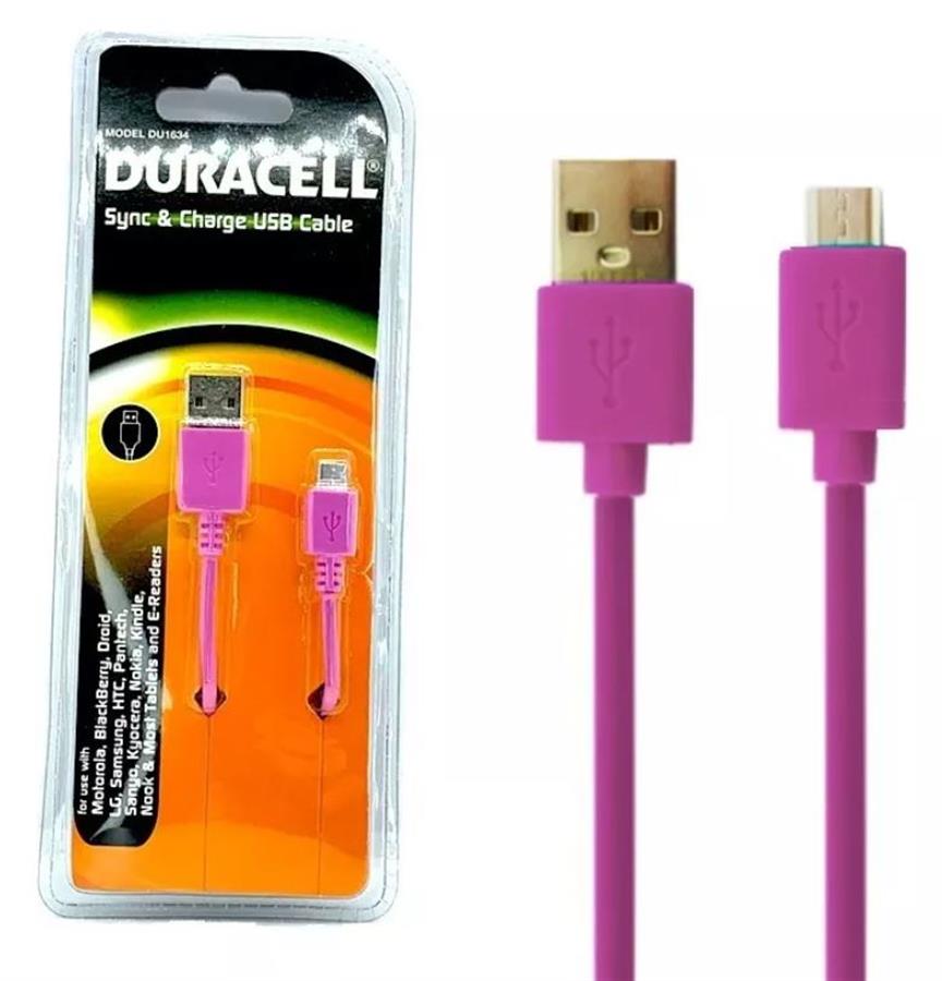 Cable Micro Usb a Usb 1m Rosa - Duracell