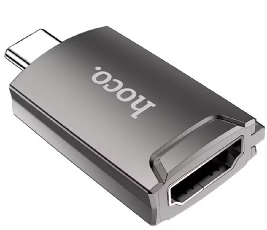 Adaptador Tipo C a HDMI Hoco Ua19 Gris