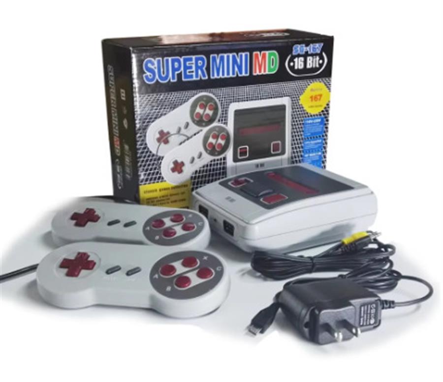 Consola Retro Super Mini Md SG167- 167 Juegos