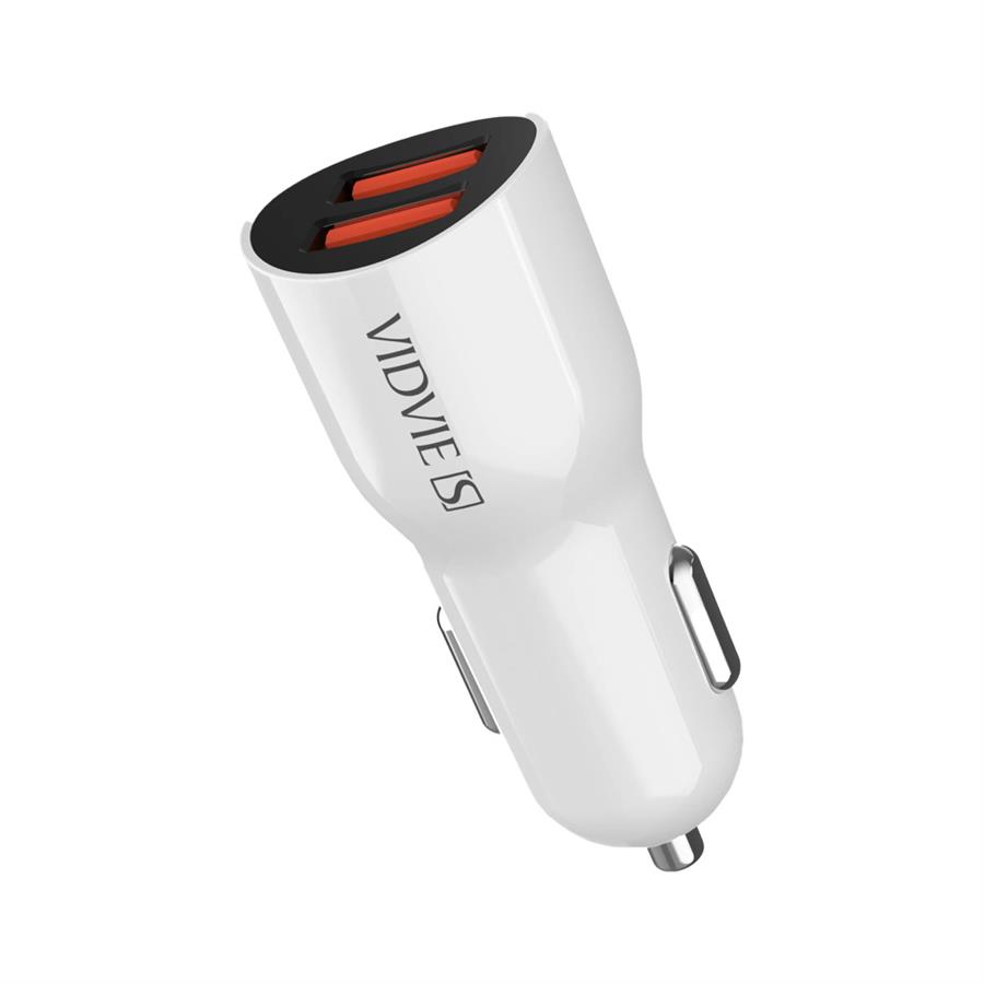 Cargador para Auto Lightning Dual Usb Vidvie Cc02