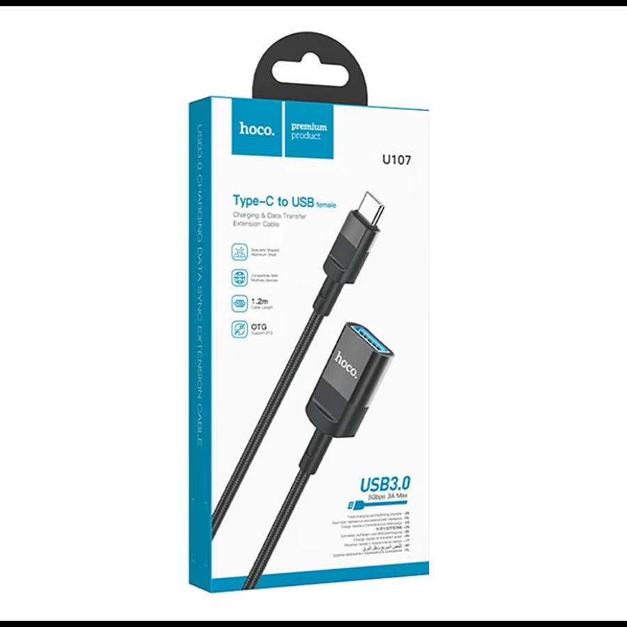 Cable Alargue UsbC M a Usb H 3.0 Hoco U107