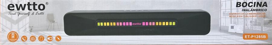 Parlante Bluetooth Barra de Sonido Ewtto Et-p1285B