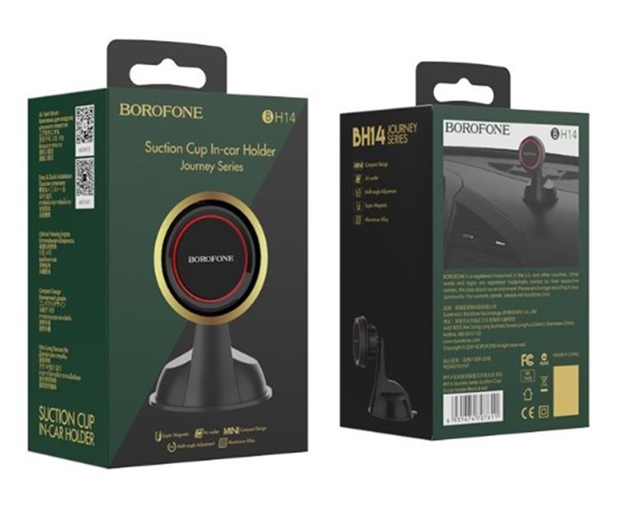 Soporte de Auto para Celular - Magnetico con Ventosa Borofone Bh14