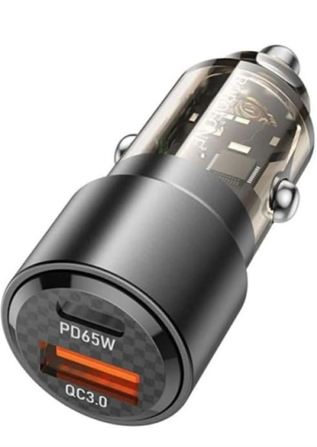 Cargador para Auto UsbC + USB 65W Z20a Borofone