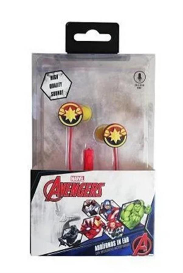 Audifonos Cableado con Mic Capitana Marvel