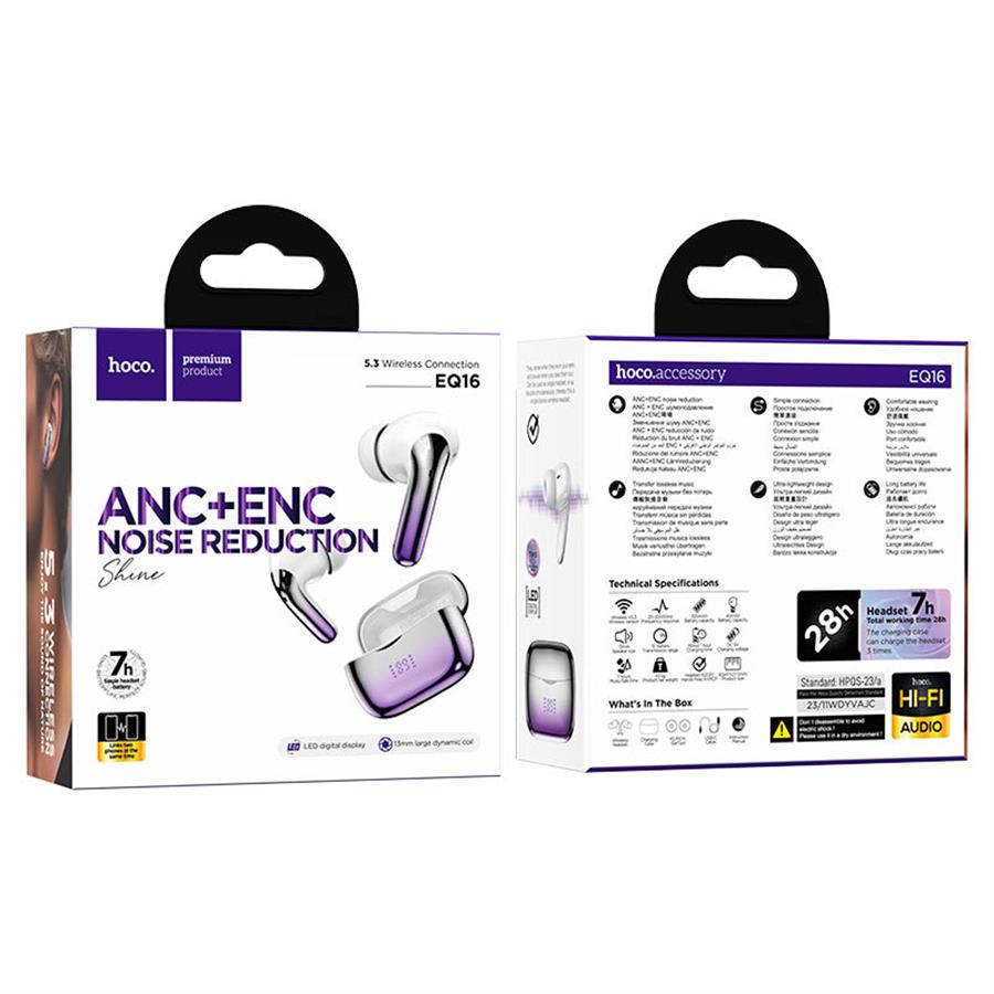 Audifonos Inalambricos Hoco Eq16 Violeta