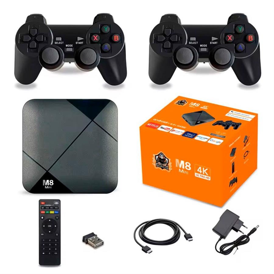 Tv Box + Consola Gamer 2en1 M8 Mini