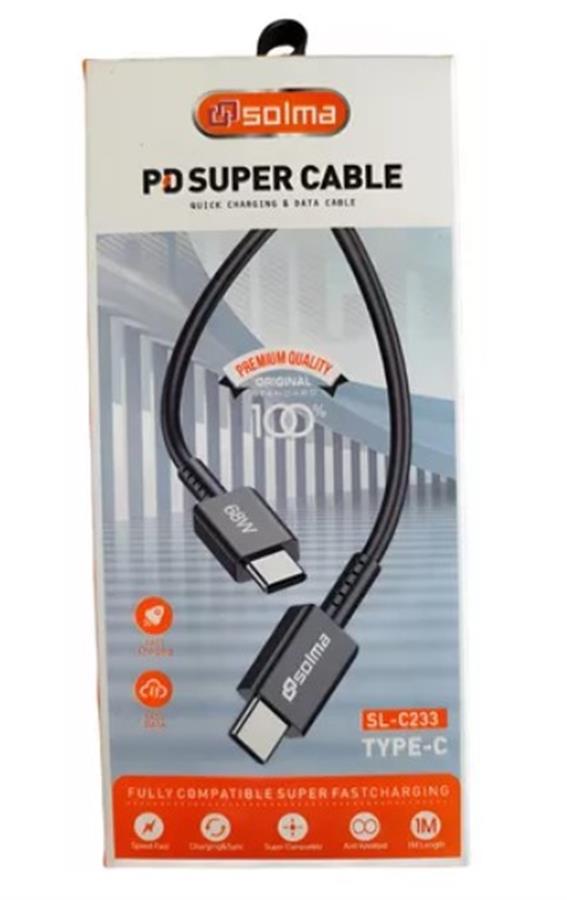 Cable Usbc 68w Solma SL-CS33