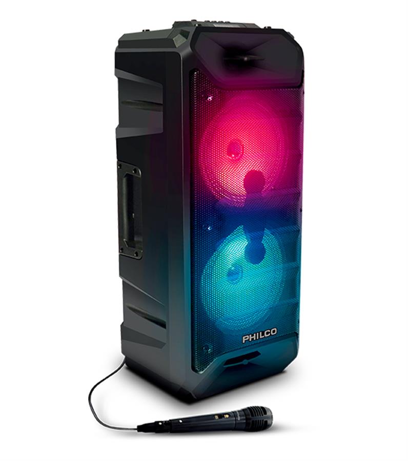 Kit Parlante Portatil Bluetooth + Microfono Philco 760BK
