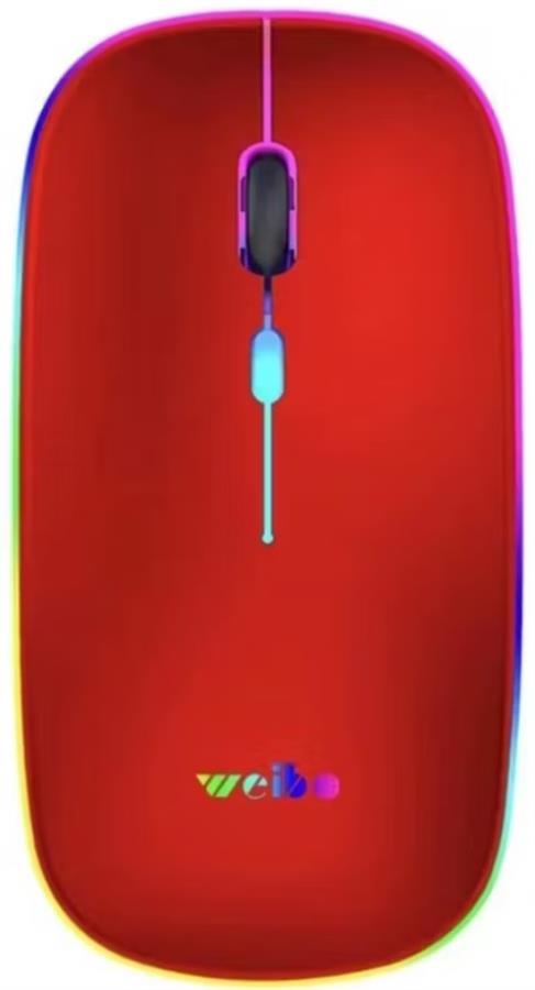 Mouse Inalambrico Rf-6800 Rojo Weibo