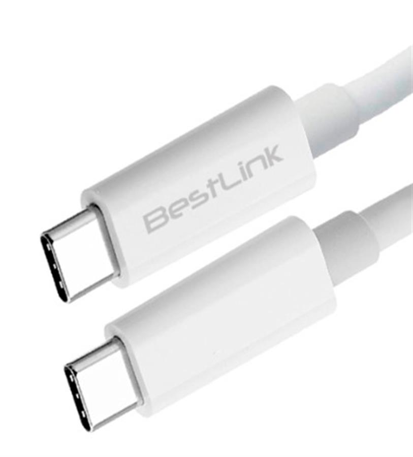 Cable UsbC a UsbC Blanco BestLink bl-ch600pd3